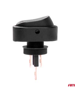 Interruptor Elíptico Piloto Amarillo 12/24V max 30A ON/OFF