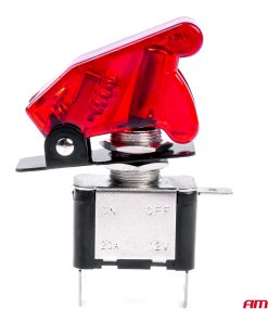 Interruptor estilo TOP GUN Rojo (Iluminado) 12/24V 20A ON/OFF