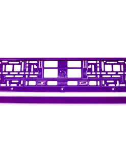 Marco Matrícula de coche - color violeta metálica