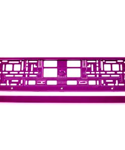 Marco Matrícula de coche - color Fucsia metálica