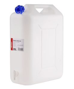 Bidón plástico para agua 20L, blanco