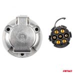 Enchufe metálico para remolque 7 polos ALU- blister