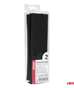 Almohadilla para cinturón de seguridad negro, 2 uds