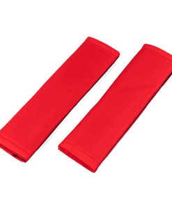 Almohadilla para cinturón de seguridad rojo, 2 uds.