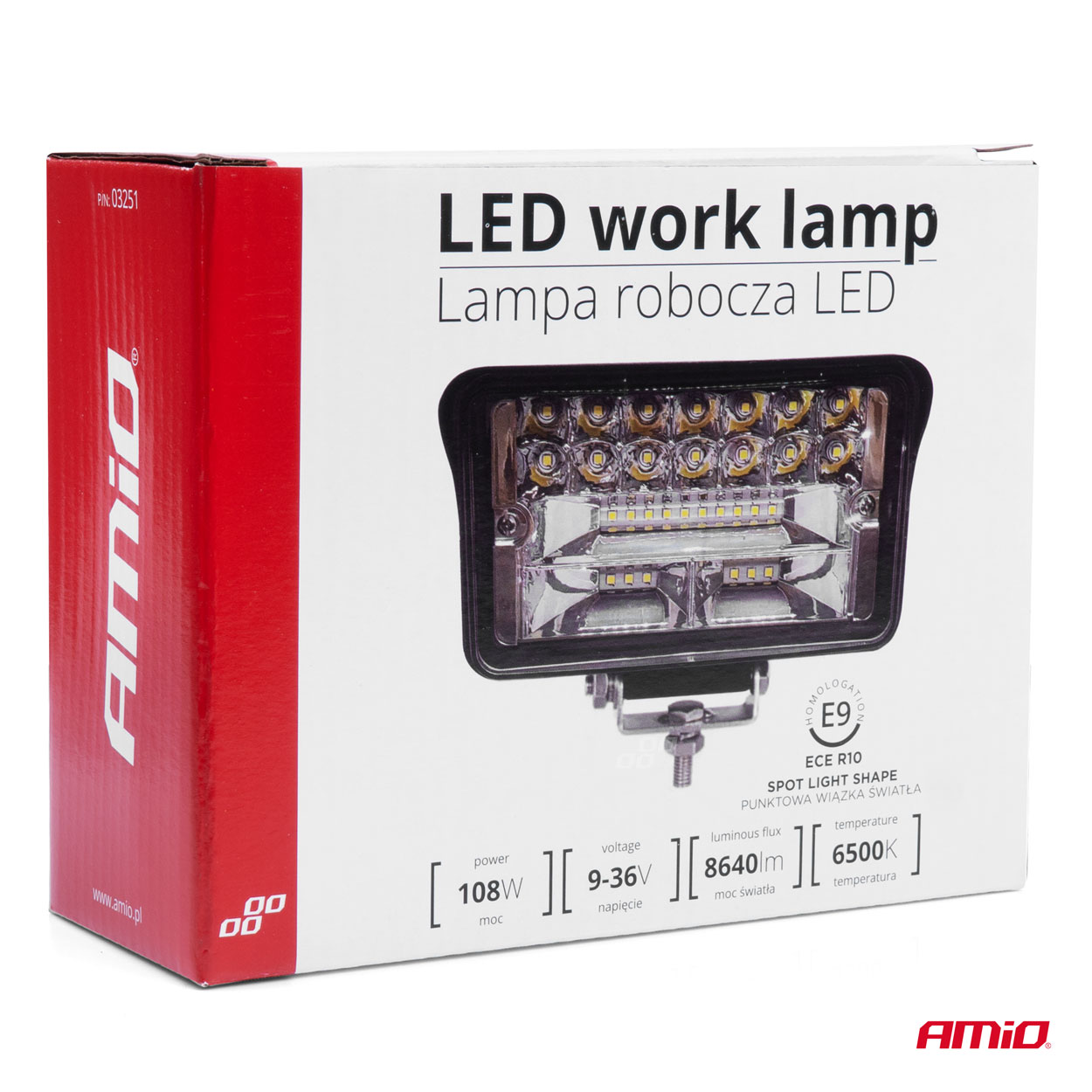 Lámpara de Trabajo AWL40 36 LED SPOT 9-36V 4 Lámpara de Trabajo AWL40 36 LED SPOT 9-36V