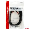 Cable AUX mini jack 3,5mm 200cm 10 Cable AUX mini jack 3,5mm 200cm