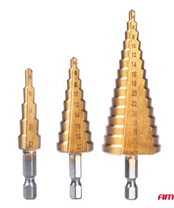 Juego de 3 brocas escalonadas para metal 4-32mm