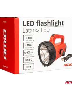 Linterna LED T6+COB, 37300mAhWT18