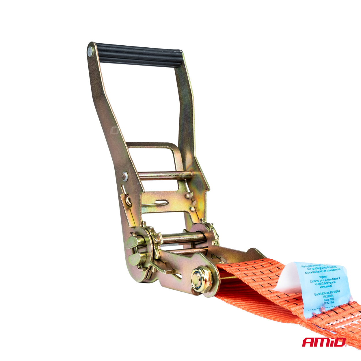 Cinta de amarre con tensor 5000kg 50mm 8m 2 Cinta de amarre con tensor 5000kg 50mm 8m