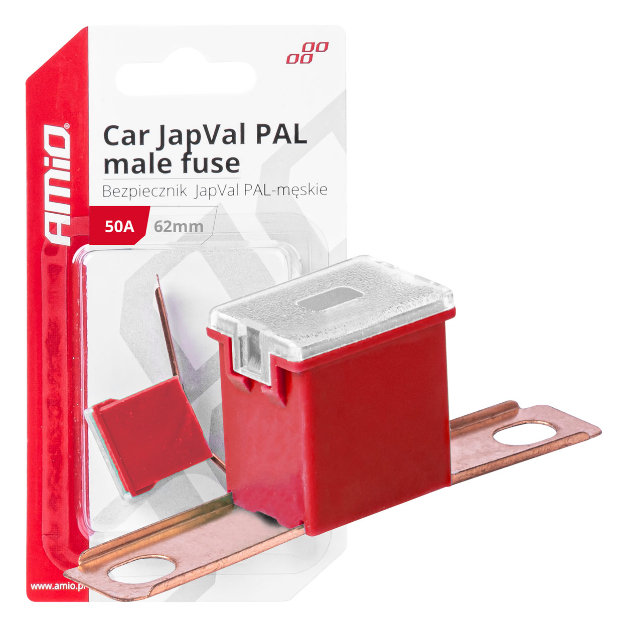 Fusible JapVal PAL Macho 62mm 50A AMIO-03429 1 Fusible JapVal PAL Macho 62mm 50A AMIO-03429
