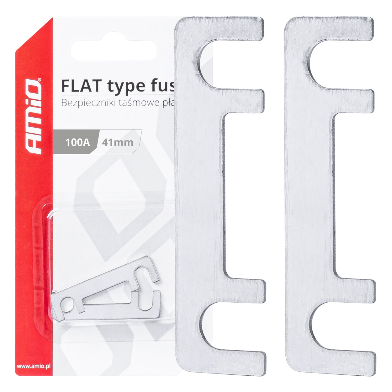 Fusible FLAT 41mm 100A AMIO-03494 2 Fusible FLAT 41mm 100A AMIO-03494