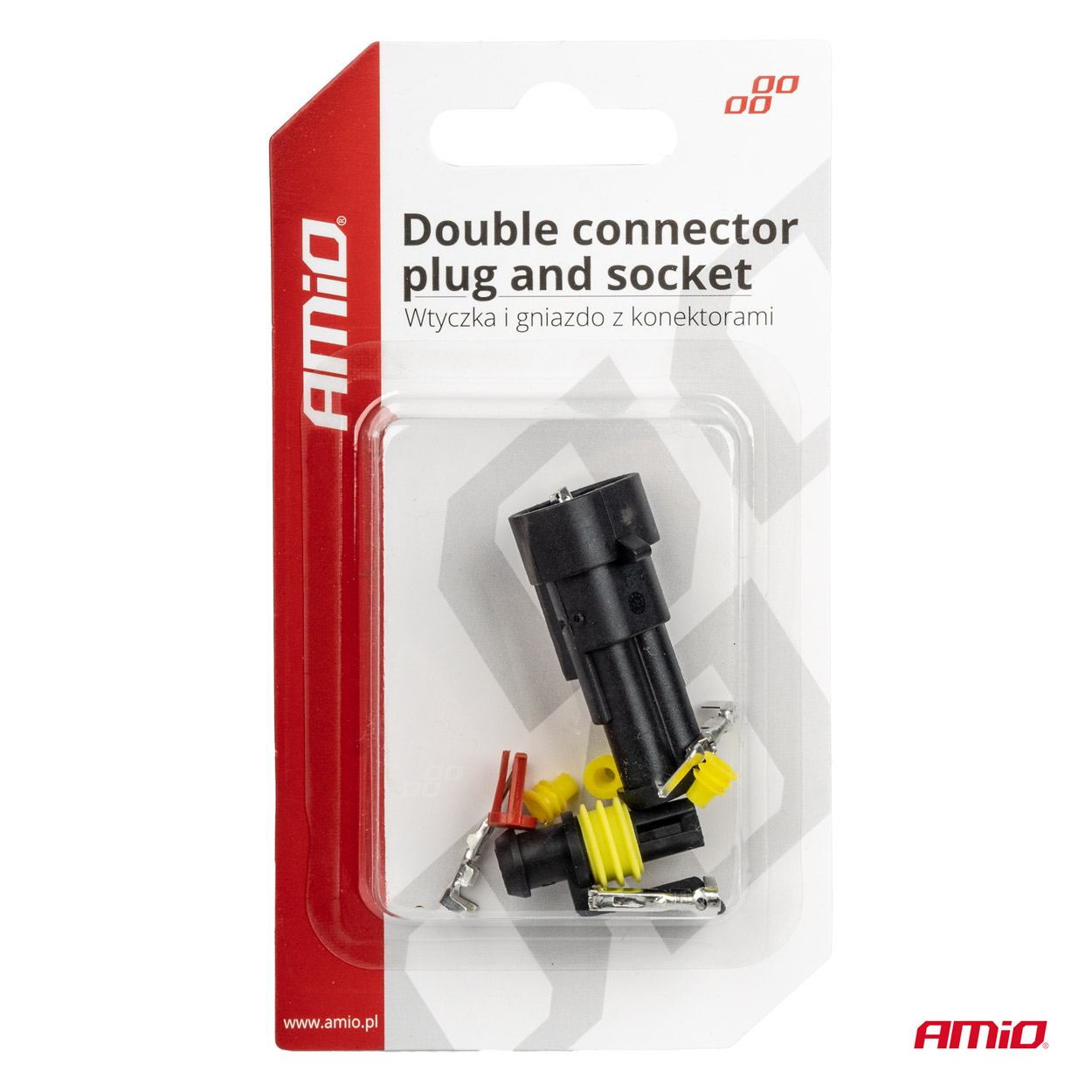 Conector con terminales macho/hembra AMIO-03518 4 Conector con terminales macho/hembra AMIO-03518