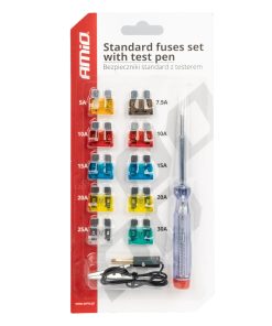 Juego de 10 fusibles MINI con comprobador AMIO-03523