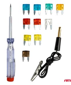 Juego de 10 fusibles MINI con comprobador AMIO-03524