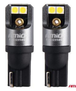 Bombillas LED FULL  PRO T10 W5W 4x3030 SMD blanco 12V 24V AMIO-03580
