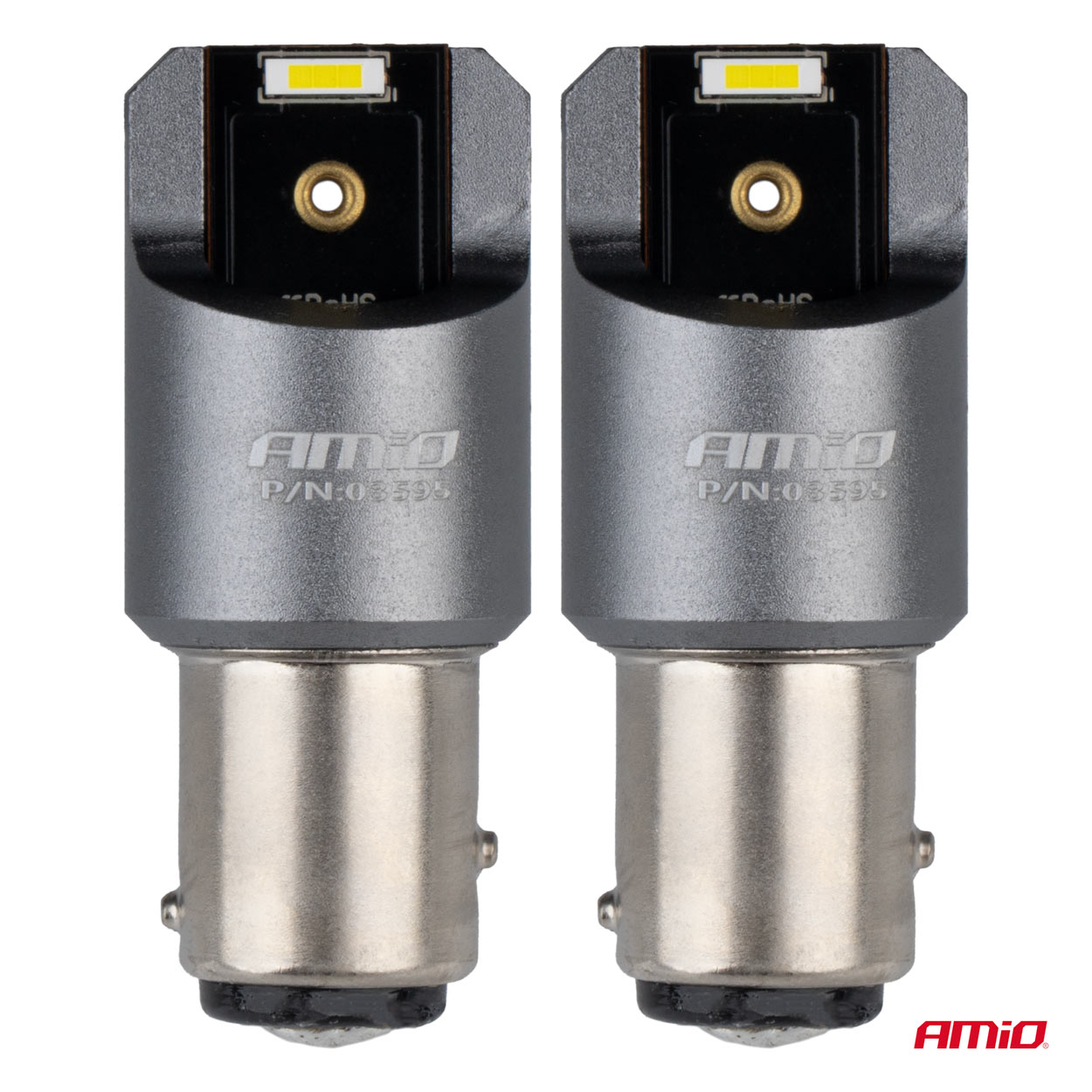 Bombillas LED FULL CANBUS PRO BAY15D P21/5W 2x1860SMD blancas 12V 24V AMIO-03595 2 Bombillas LED FULL CANBUS PRO BAY15D P21/5W 2x1860SMD blancas 12V 24V AMIO-03595