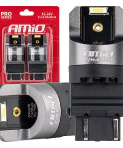 Bombillas LED FULL CANBUS PRO P27/7W 2x3157 SMD blanco 12V 24V AMIO-03598