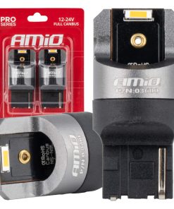 Bombillas LED FULL CANBUS PRO WY21W 2x1860 SMD amber 12V 24V AMIO-03600