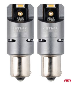 Bombillas LED FULL CANBUS PY21W 2x1860 SMD amber 12V 24V AMIO-03604 6 Bombillas LED FULL CANBUS PY21W 2x1860 SMD amber 12V 24V AMIO-03604