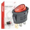 Interruptor ovalado rojo 12V o 230V (iluminado) BU01