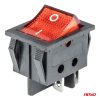 Interruptor rectangular rojo 12V/230V (iluminación) BU02 6 Interruptor rectangular rojo 12V/230V (iluminación) BU02