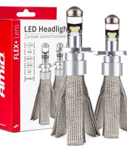 Bombillas LED coche FLEX+ serie H4 lente 12V 24V 6000K Canbus AMIO-03658