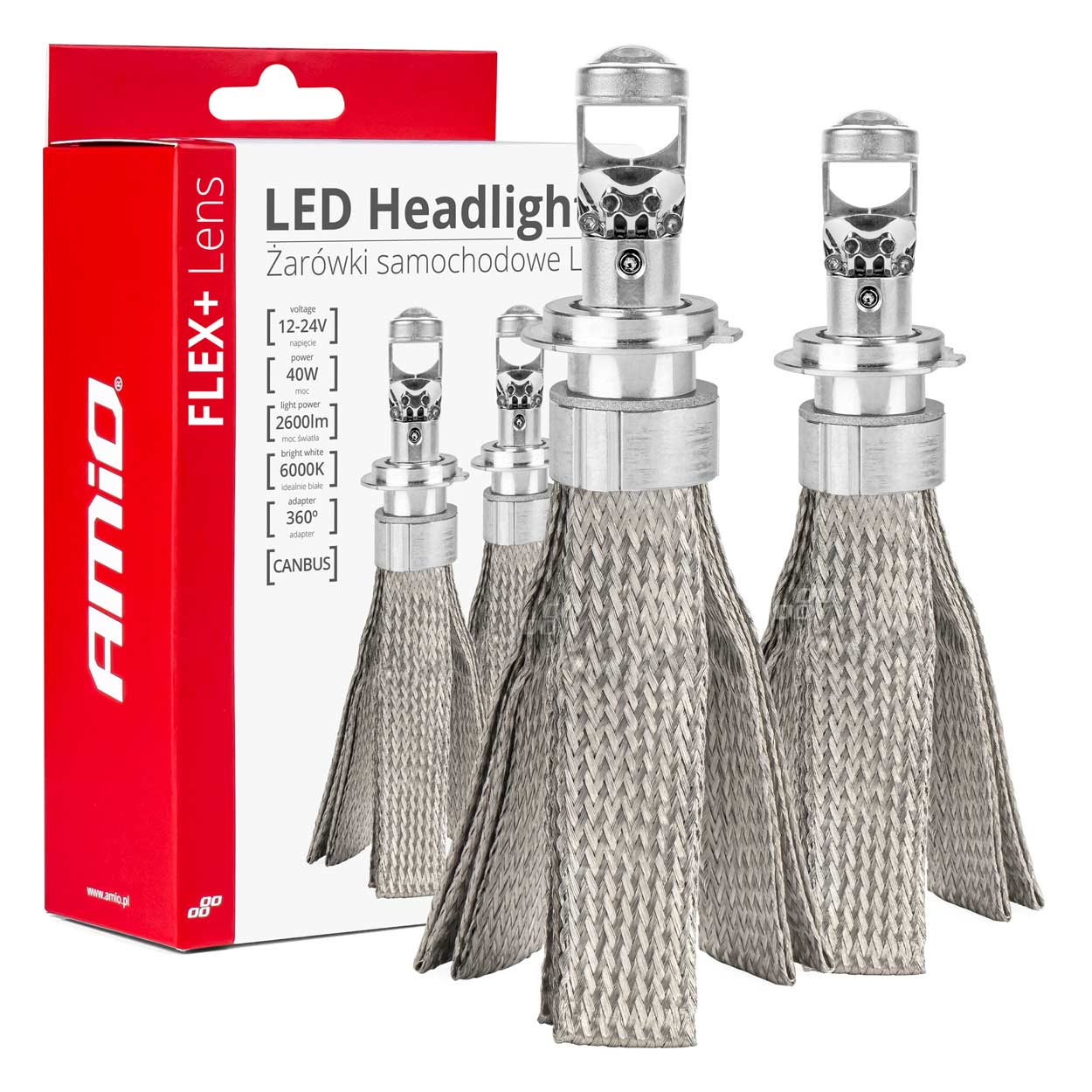 Bombilla Luz de Cruce LED Headlamp H7 FLEX+ Lens Series AMiO-03660 1 Bombilla Luz de Cruce LED Headlamp H7 FLEX+ Lens Series AMiO-03660