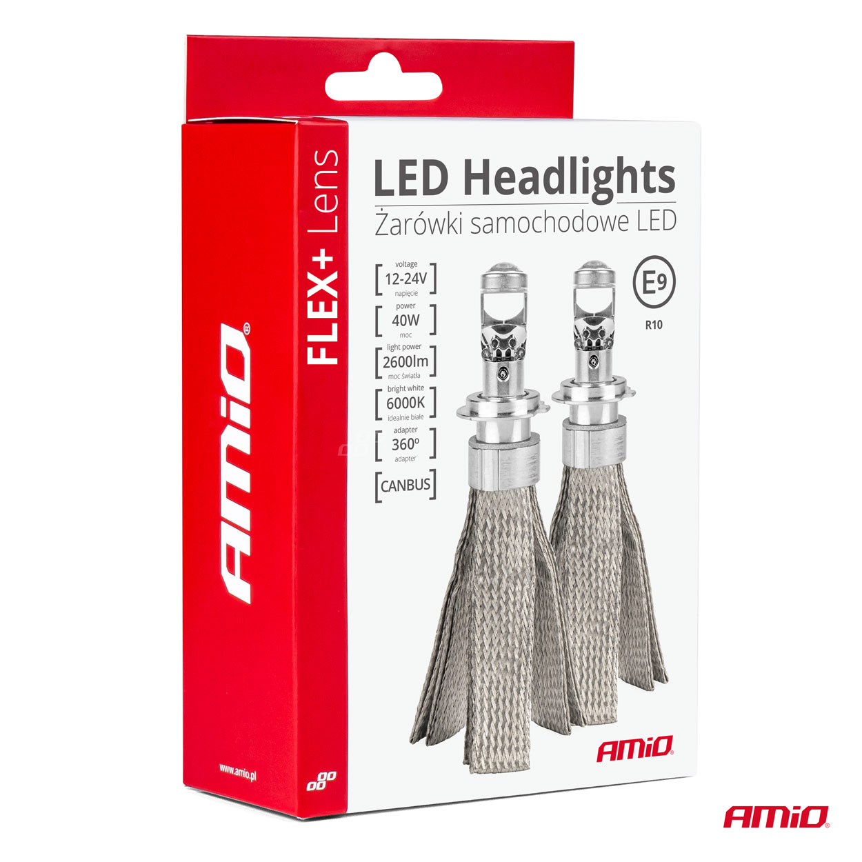 Bombilla Luz de Cruce LED Headlamp H7 FLEX+ Lens Series AMiO-03660 6 Bombilla Luz de Cruce LED Headlamp H7 FLEX+ Lens Series AMiO-03660