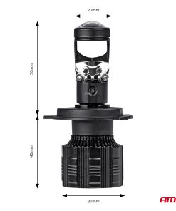 Bombilla Luz de Cruce LED Headlamp H4 PL Lens Series AMiO-03667