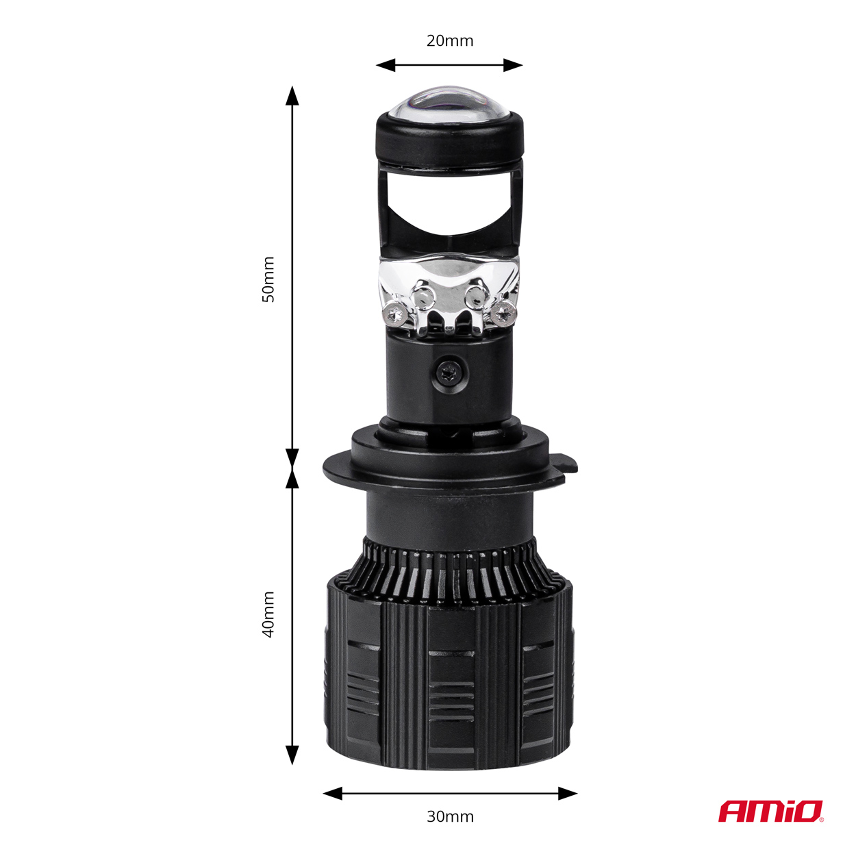 Bombilla Luz de Cruce LED Headlamp H7 PL Lens Series AMiO-03668 3 Bombilla Luz de Cruce LED Headlamp H7 PL Lens Series AMiO-03668
