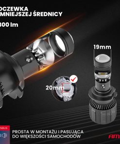 Bombilla Luz de Cruce LED Headlamp H7 PL Lens Series AMiO-03668 17 Bombilla Luz de Cruce LED Headlamp H7 PL Lens Series AMiO-03668