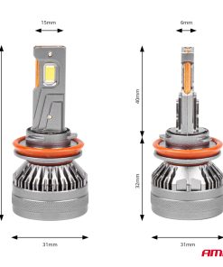 Bombilla Luz de Cruce LED Headlamp H8/H9/H11/H16 HP Series Full Canbus AMiO-03677