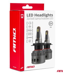 Bombilla Luz de LED AMiO Seria K3 H4/H19 12V 6000K canbus AMIO-03682