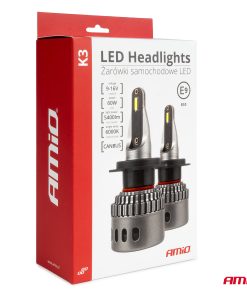 Bombilla Luz de LED AMiO Seria K3 H8 H9 H11 H16 12V 6000K canbus AMIO-03686
