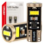 LED CANBUS BULBS T10e W5W 3x2055 SMD White 12V/24V AMIO-03720