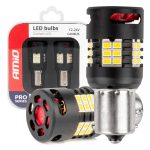 LED CANBUS BULBS PRO series 1156 BA15S P21W R10W R5W 24x3020 SMD FAN White 12V/24V AMIO-03721