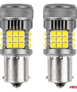 LED CANBUS BULBS PRO series 1156 BA15S P21W R10W R5W 36x3030 SMD FAN White 12V/24V AMIO-03722