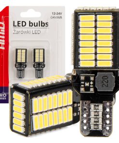 LED CANBUS BULBS PRO series T15e W16W 54x4014 SMD White 12V/24V AMIO-03724