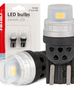 LED CANBUS BULBS 360 Pure Light Series STANDARD T10 W5W 2x3020 SMD White 12V/24V AMIO-03726