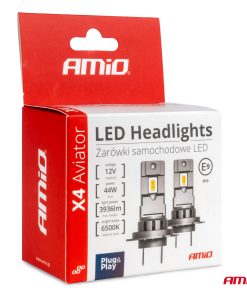 Kit LED X4-series AVIATOR H4/H19 6500K max 44W AMIO-03763 9 Kit LED X4-series AVIATOR H4/H19 6500K max 44W AMIO-03763