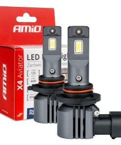 Kit LED X4-series AVIATOR HB3 9005 HIR1 9011 H10 6500K max 44W AMIO-03766