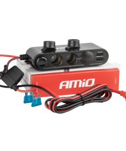 Toma de extensión con voltímetro AMIO-03782