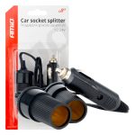 Divisor de tomas de mechero de coche de 12 V y 24 V AMIO-03801