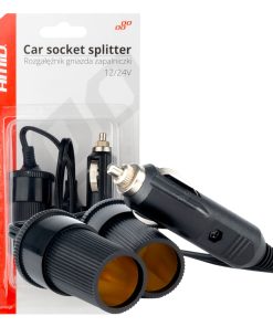 Divisor de tomas de mechero de coche de 12 V y 24 V AMIO-03801