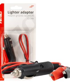 Adaptador de toma cocodrilo 12V 24V 60cm AMIO-03802