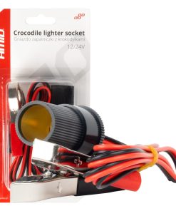 Adaptador de toma cocodrilo 12V 24V 100cm AMIO-03804