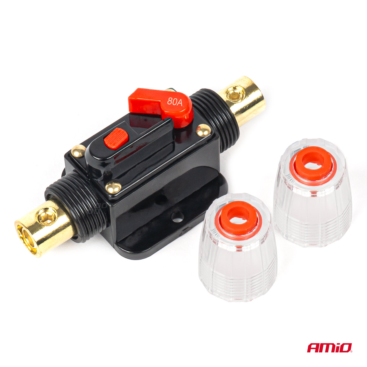 Fusible automático, disyuntor 12-48V 80A AMIO-03820 4 Fusible automático, disyuntor 12-48V 80A AMIO-03820