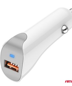 Cargador de coche USB-A 2.1A 12/24V AMiO-03873