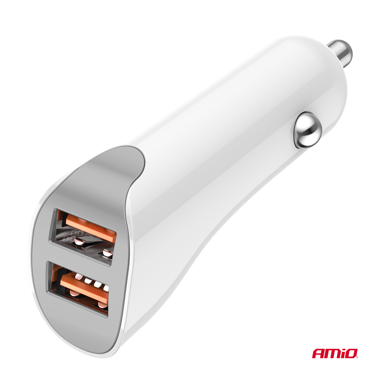 Cargador de coche 2x USB-A 2.1A 12/24V AMiO-03874 3 Cargador de coche 2x USB-A 2.1A 12/24V AMiO-03874
