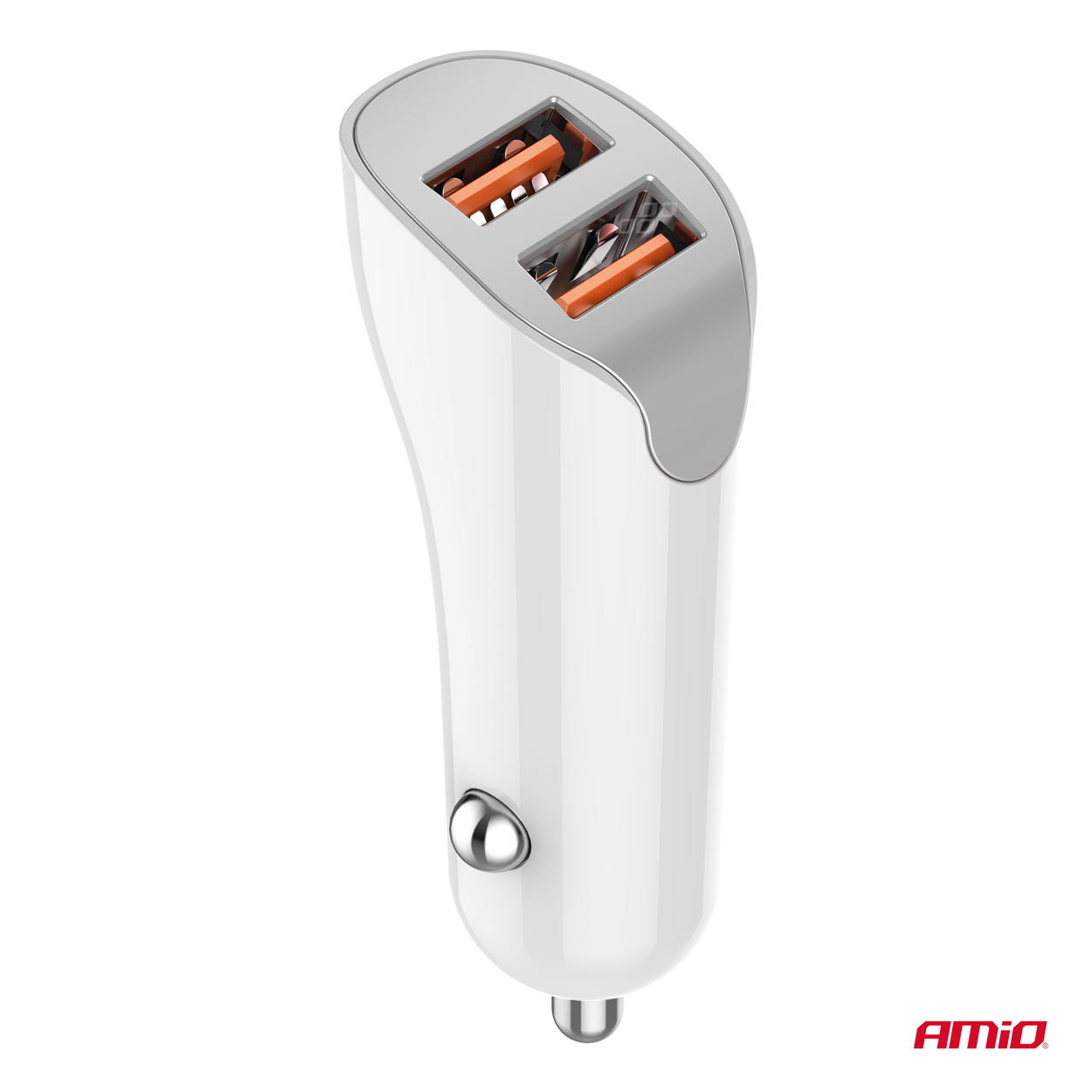 Cargador de coche 2x USB-A 2.1A 12/24V AMiO-03874 4 Cargador de coche 2x USB-A 2.1A 12/24V AMiO-03874
